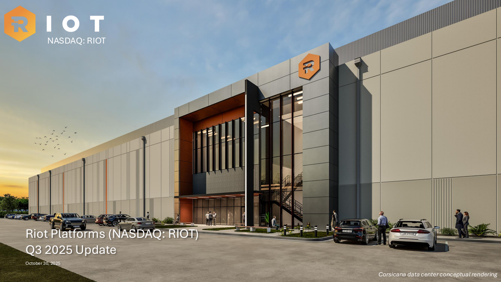 RIOT Q3 2025 Earnings Report on 10/30/2025