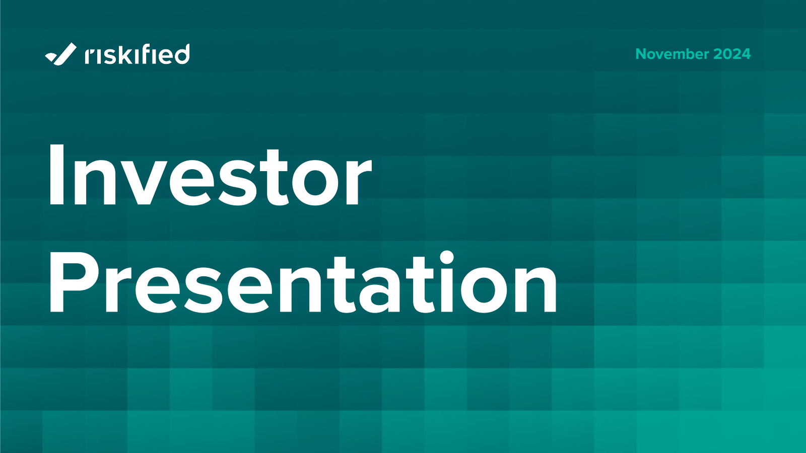 Riskified's Q3 2024 Slide Deck