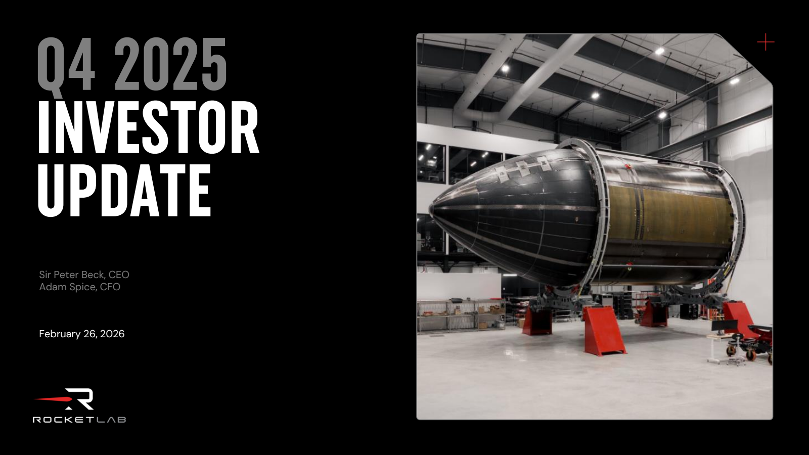 Rocket Lab's Q4 2025 Slide Deck