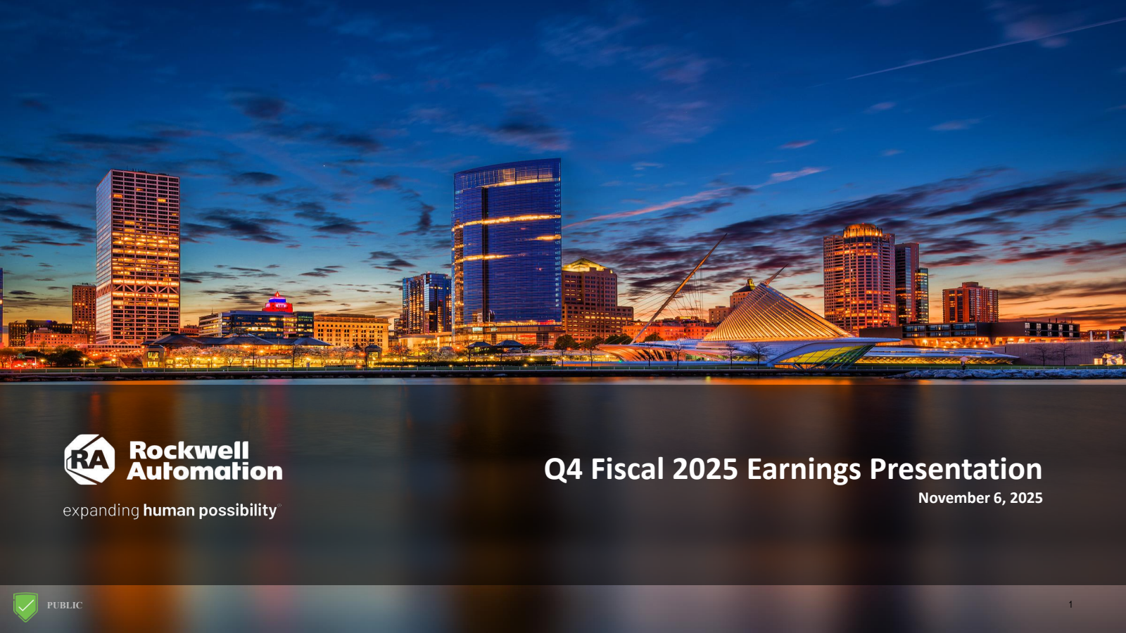 Rockwell Automation's Q4 2025 Slide Deck