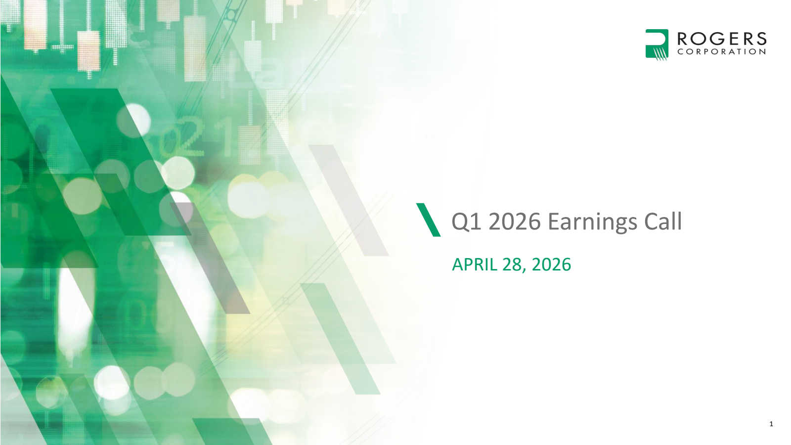 Rogers' Q1 2026 Slide Deck