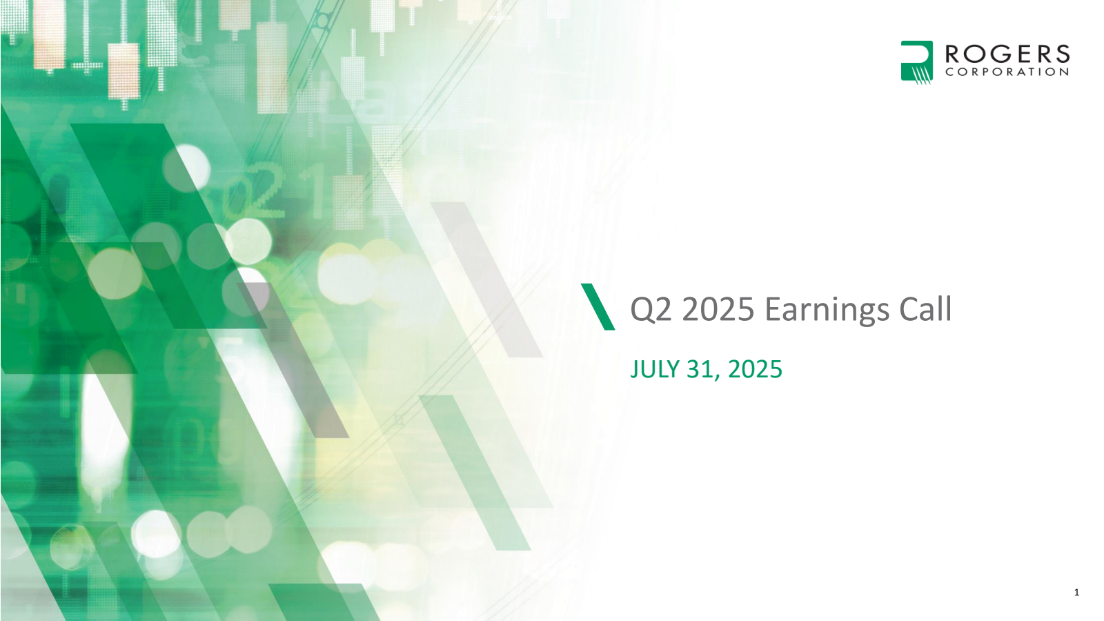 Rogers' Q2 2025 Slide Deck