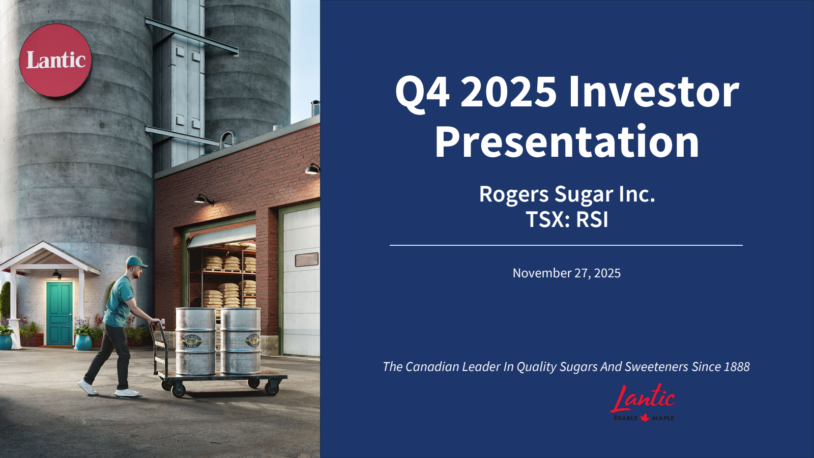 Rogers Sugar's Q4 2025 Slide Deck