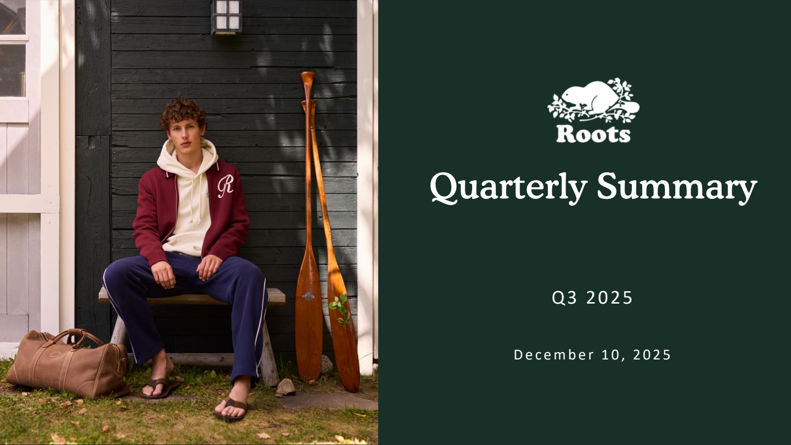 Roots' Q3 2026 Slide Deck
