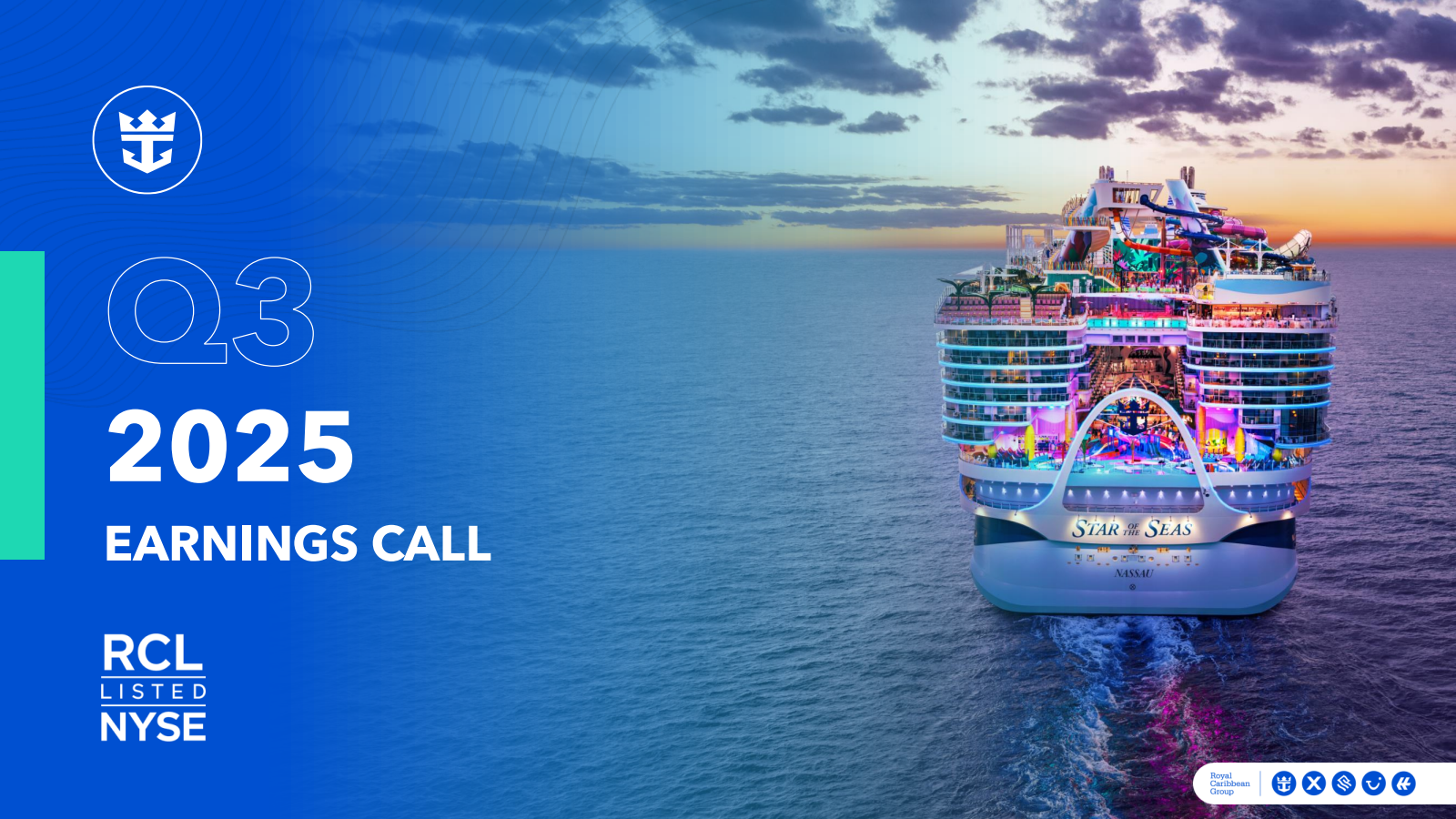 Royal Caribbean Cruises' Q3 2025 Slide Deck