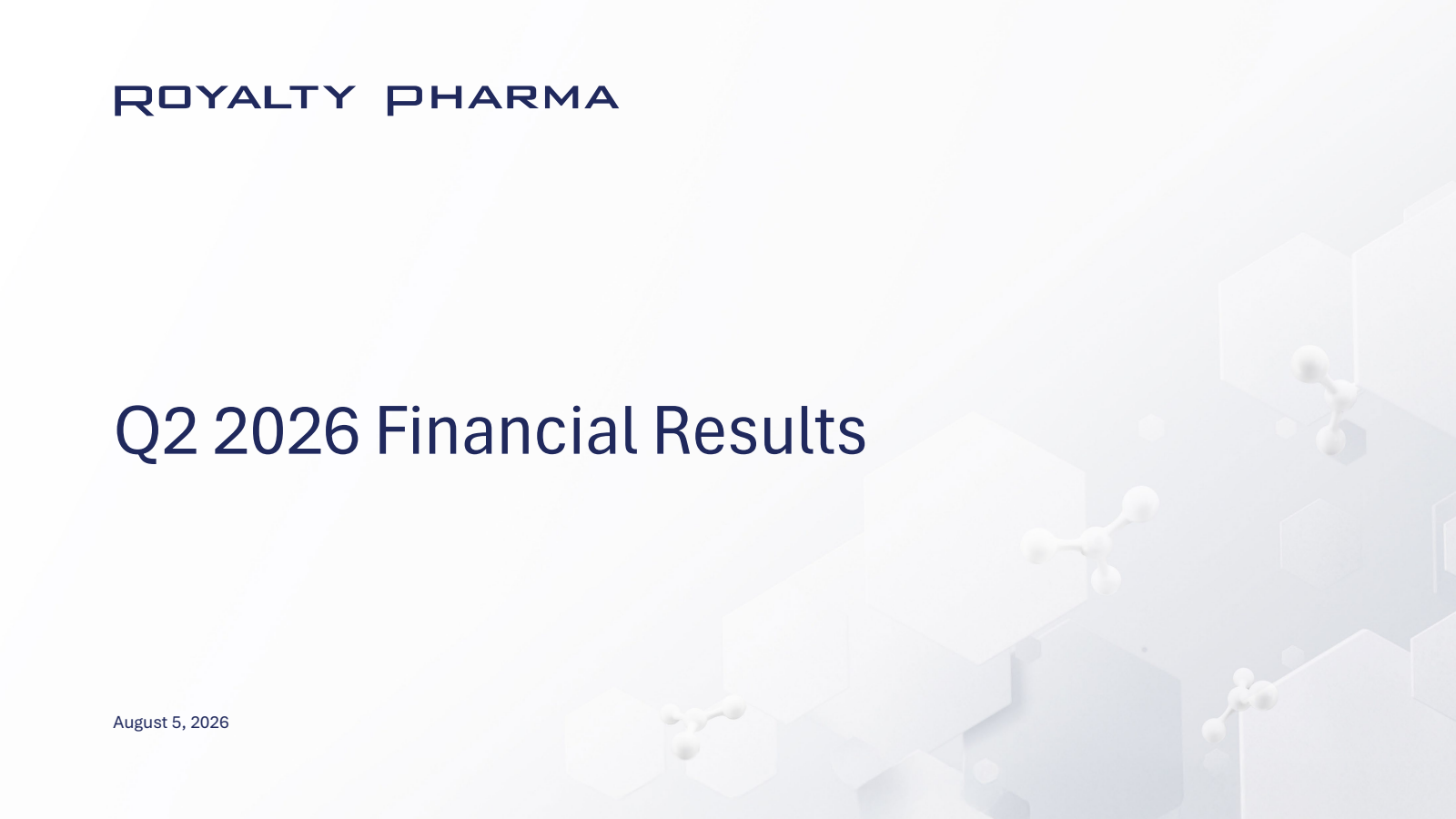 Royalty Pharma's Q2 2026 Slide Deck