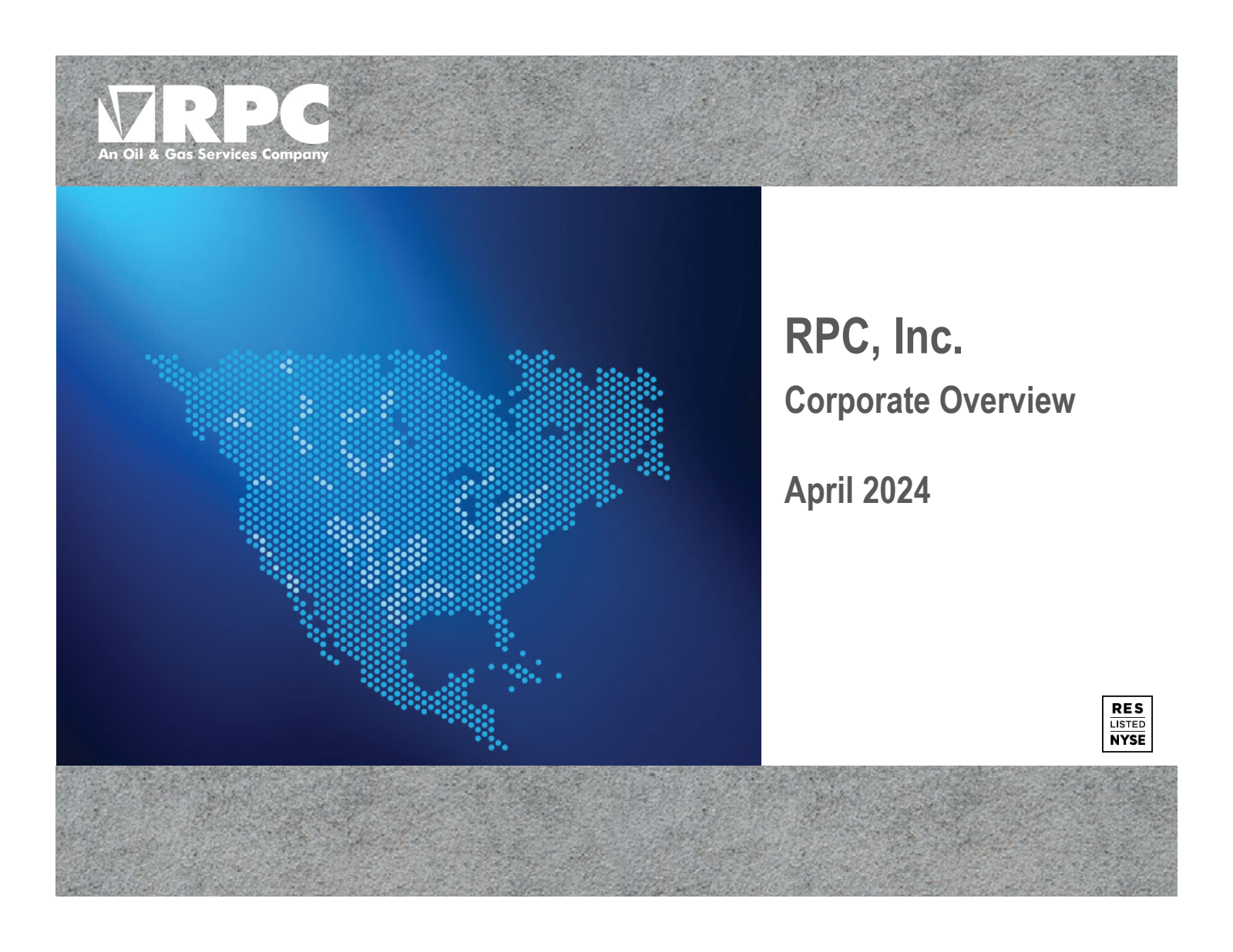 RPC's Q1 2024 Slide Deck