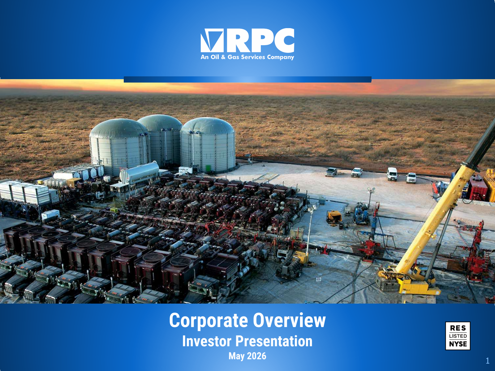 RPC's Q1 2026 Slide Deck