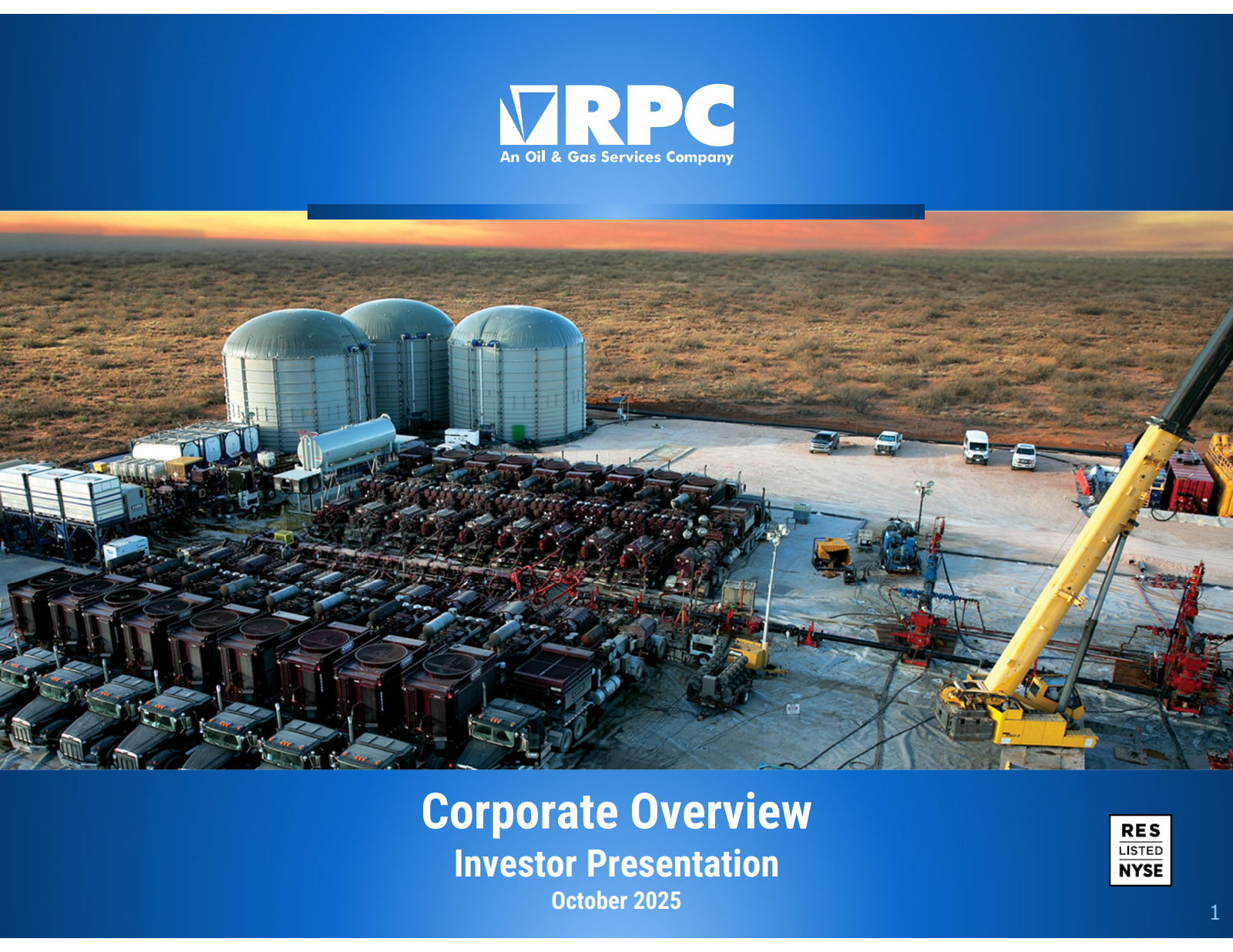 RPC's Q3 2025 Slide Deck