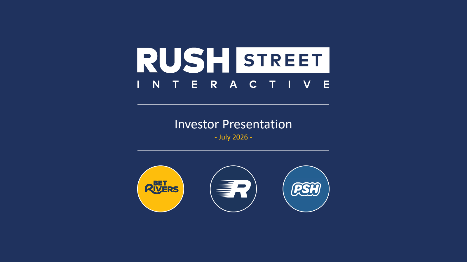 Rush Street Interactive's Q2 2026 Slide Deck