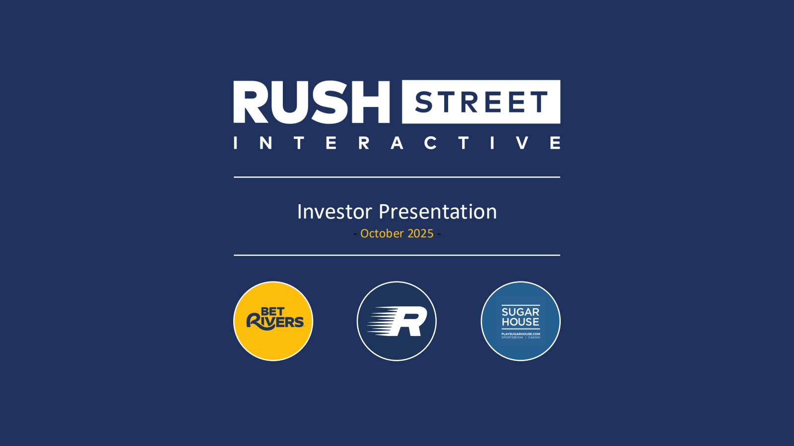 Rush Street Interactive's Q3 2025 Slide Deck