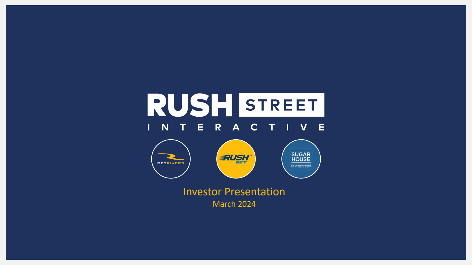 Rush Street Interactive's Q4 2023 Slide Deck