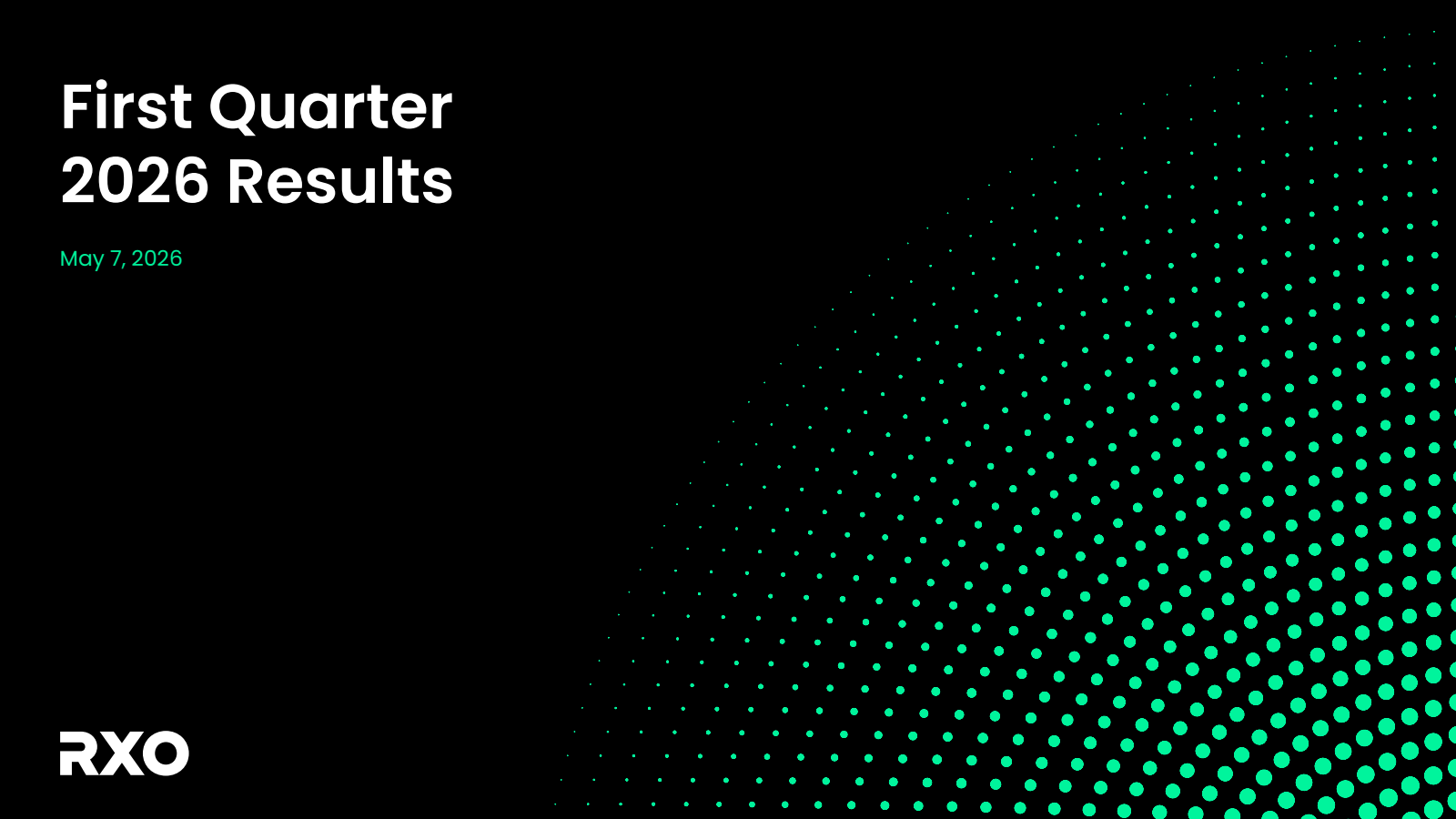 RXO's Q1 2026 Slide Deck