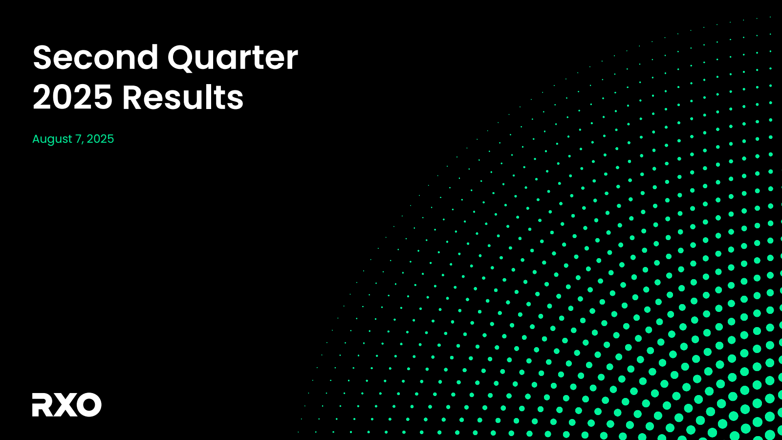 RXO's Q2 2025 Slide Deck