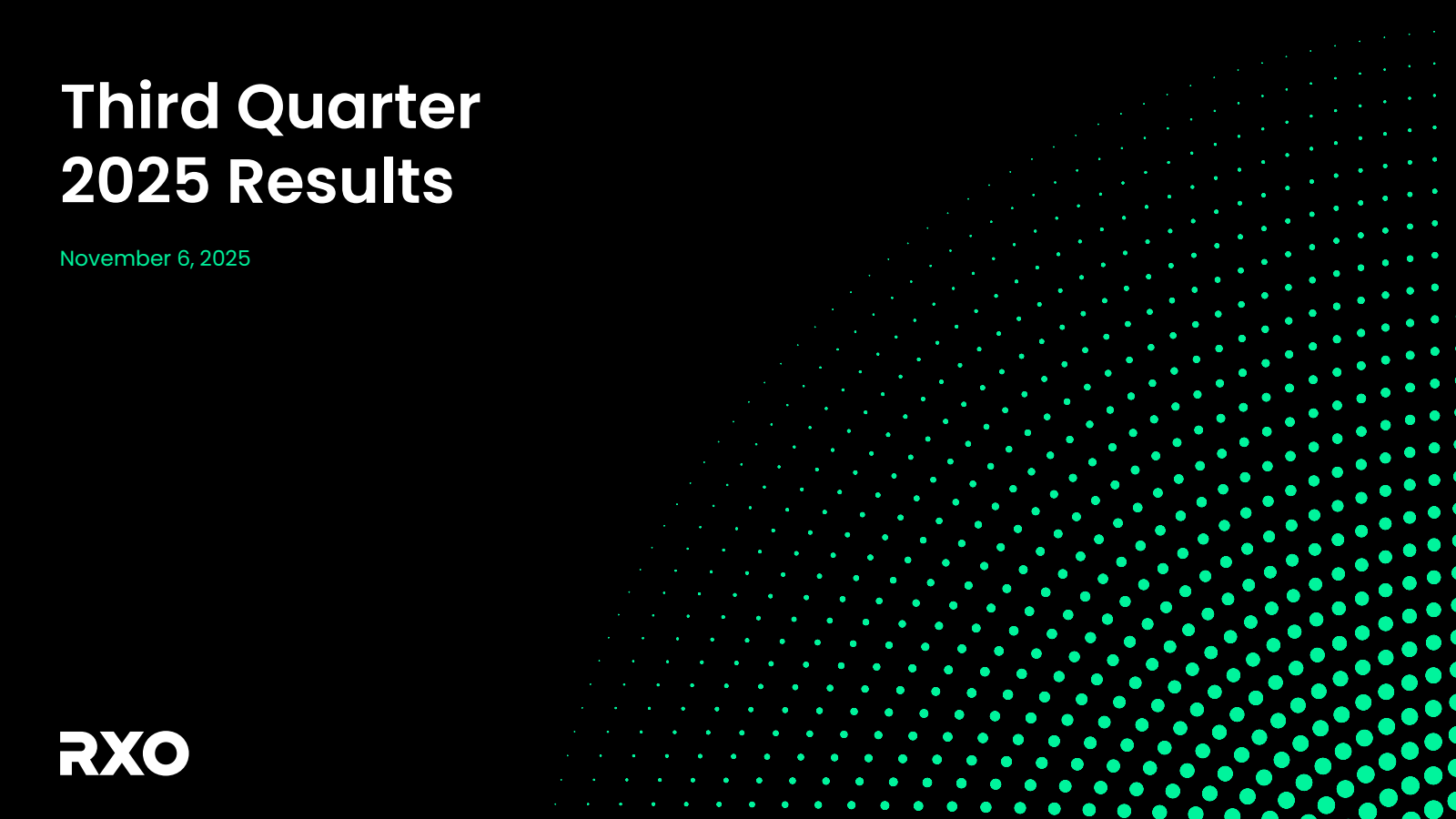 RXO's Q3 2025 Slide Deck