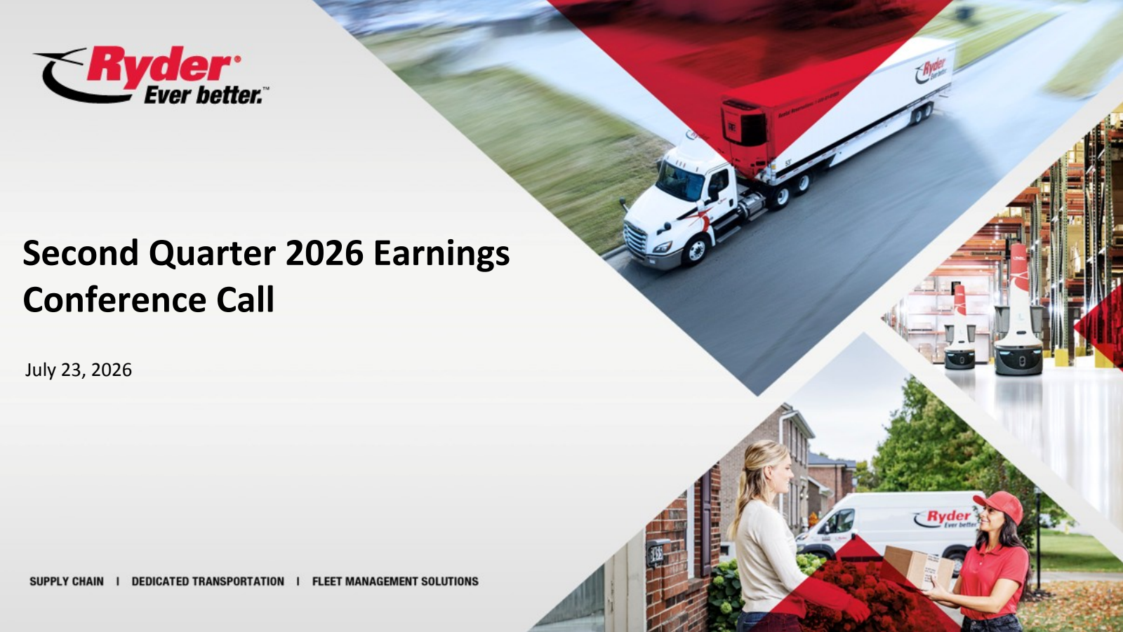 Ryder System's Q2 2026 Slide Deck