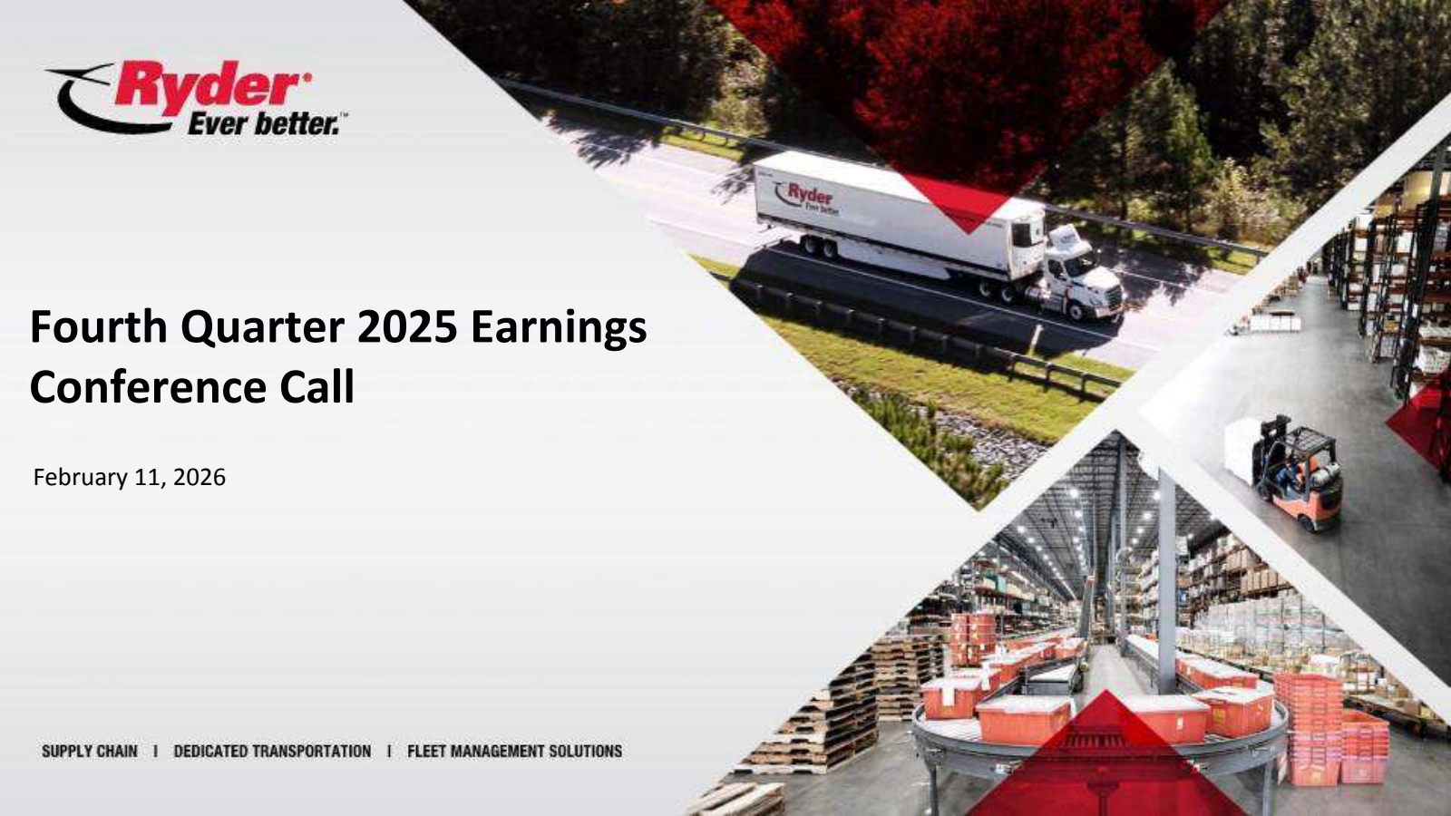 Ryder System's Q4 2025 Slide Deck