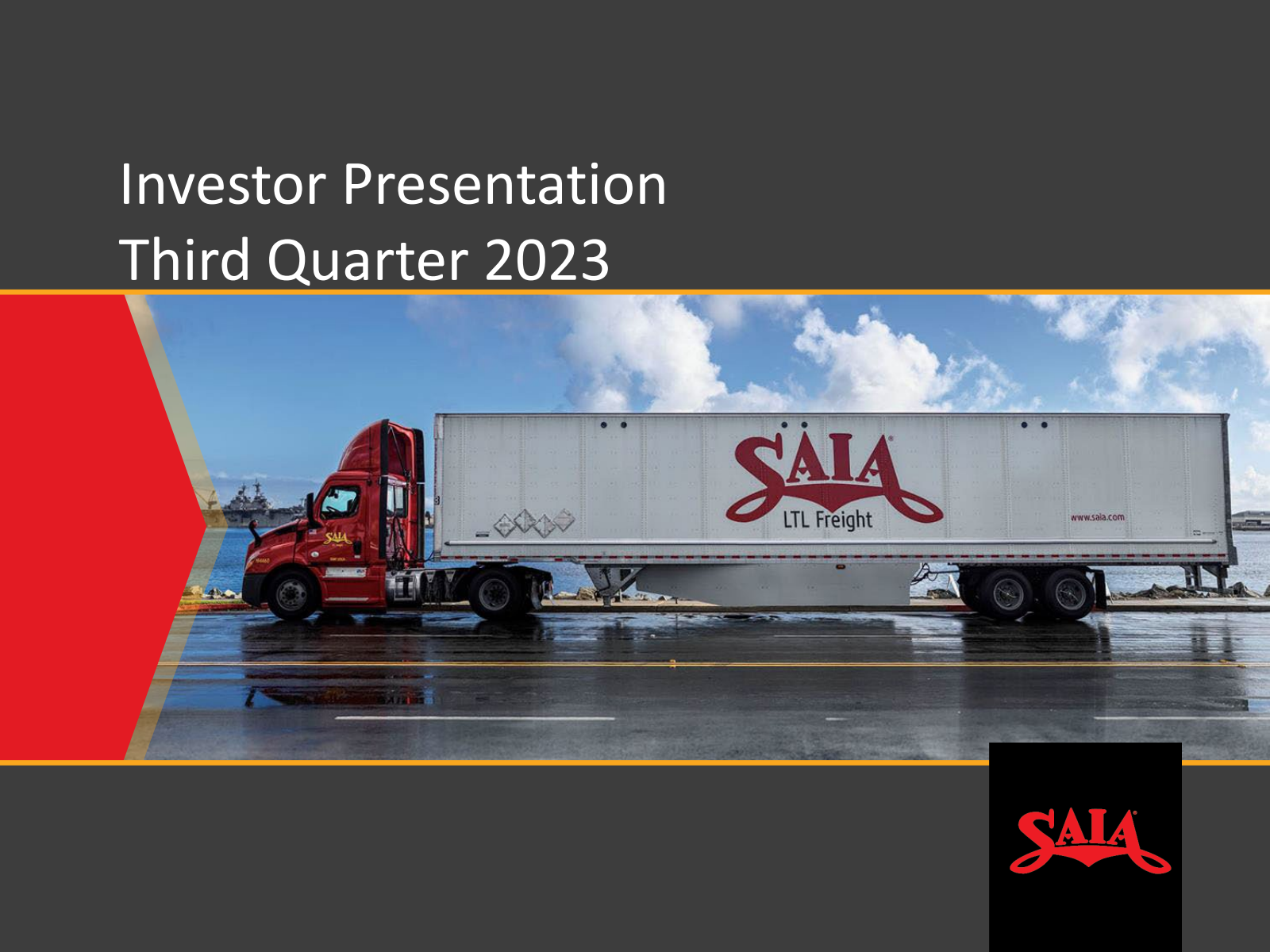 Saia's Q3 2023 Slide Deck