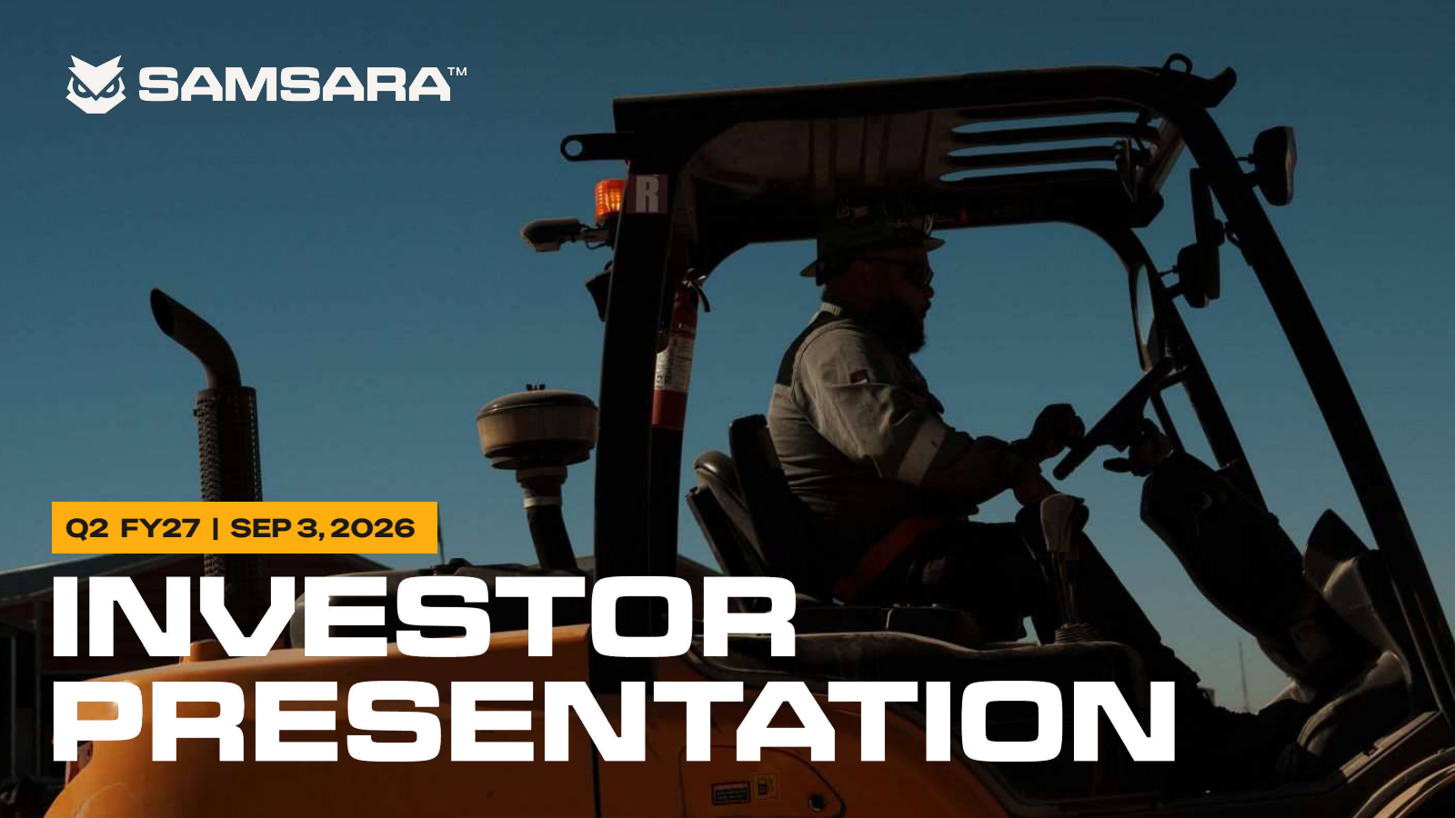 Samsara's Q2 2027 Slide Deck