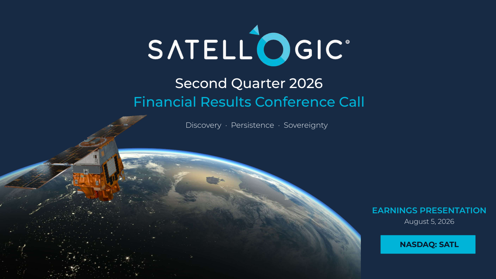 Satellogic's Q2 2026 Slide Deck