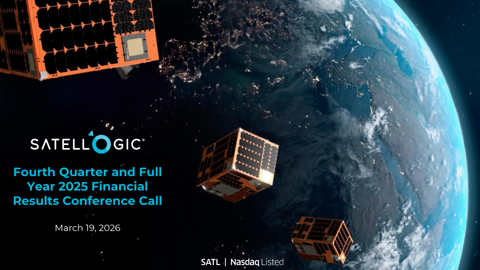 Satellogic's Q4 2025 Slide Deck