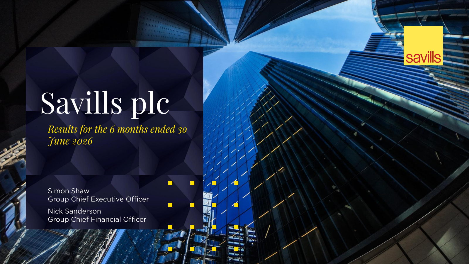 Savills' H1 2026 Slide Deck