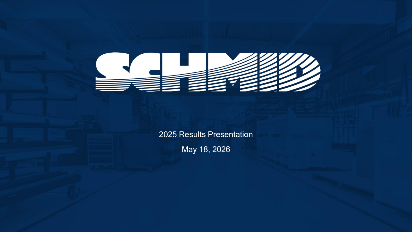 SCHMID Group's Q4 2025 Slide Deck
