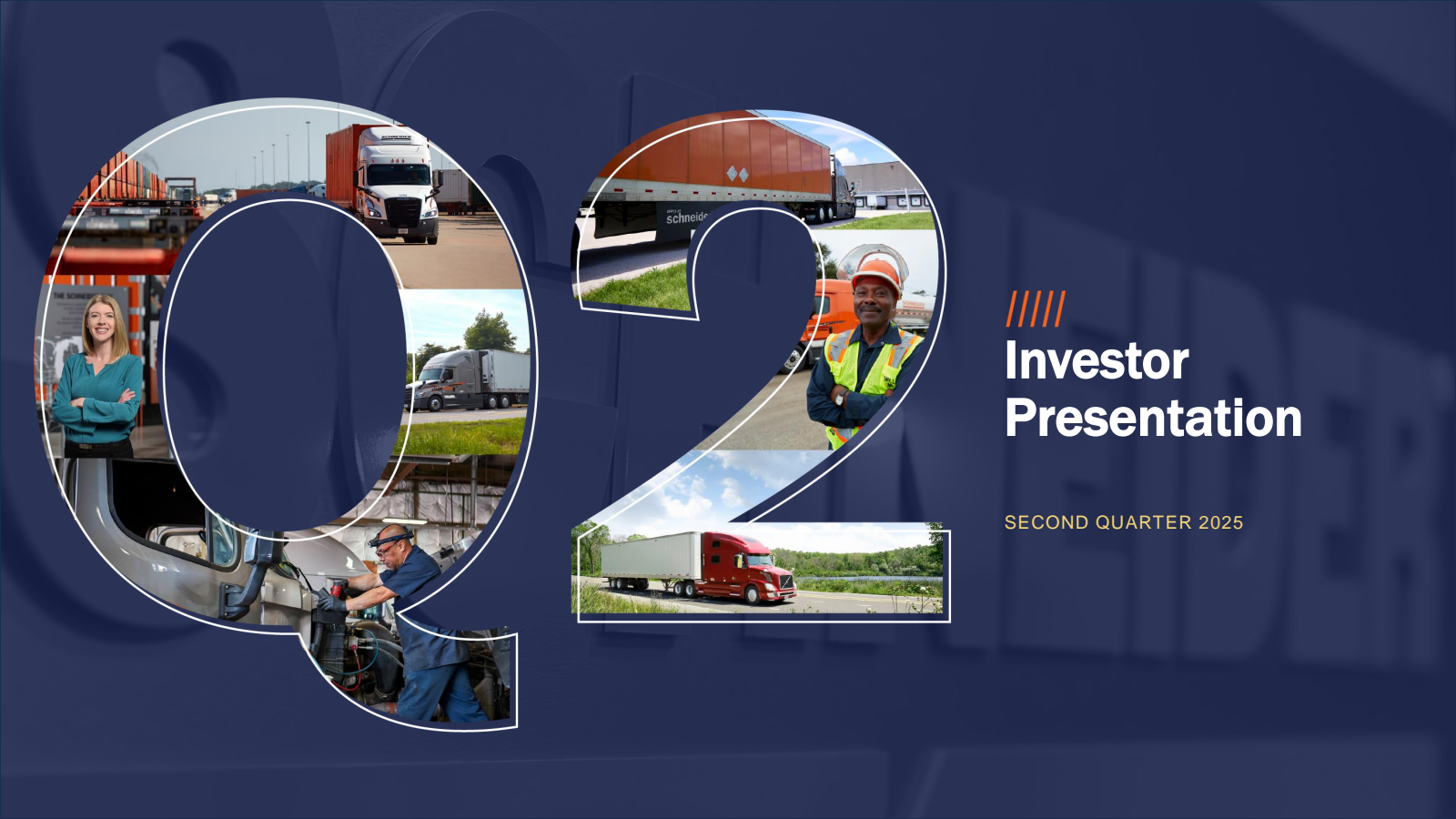 Schneider National's Q2 2025 Slide Deck