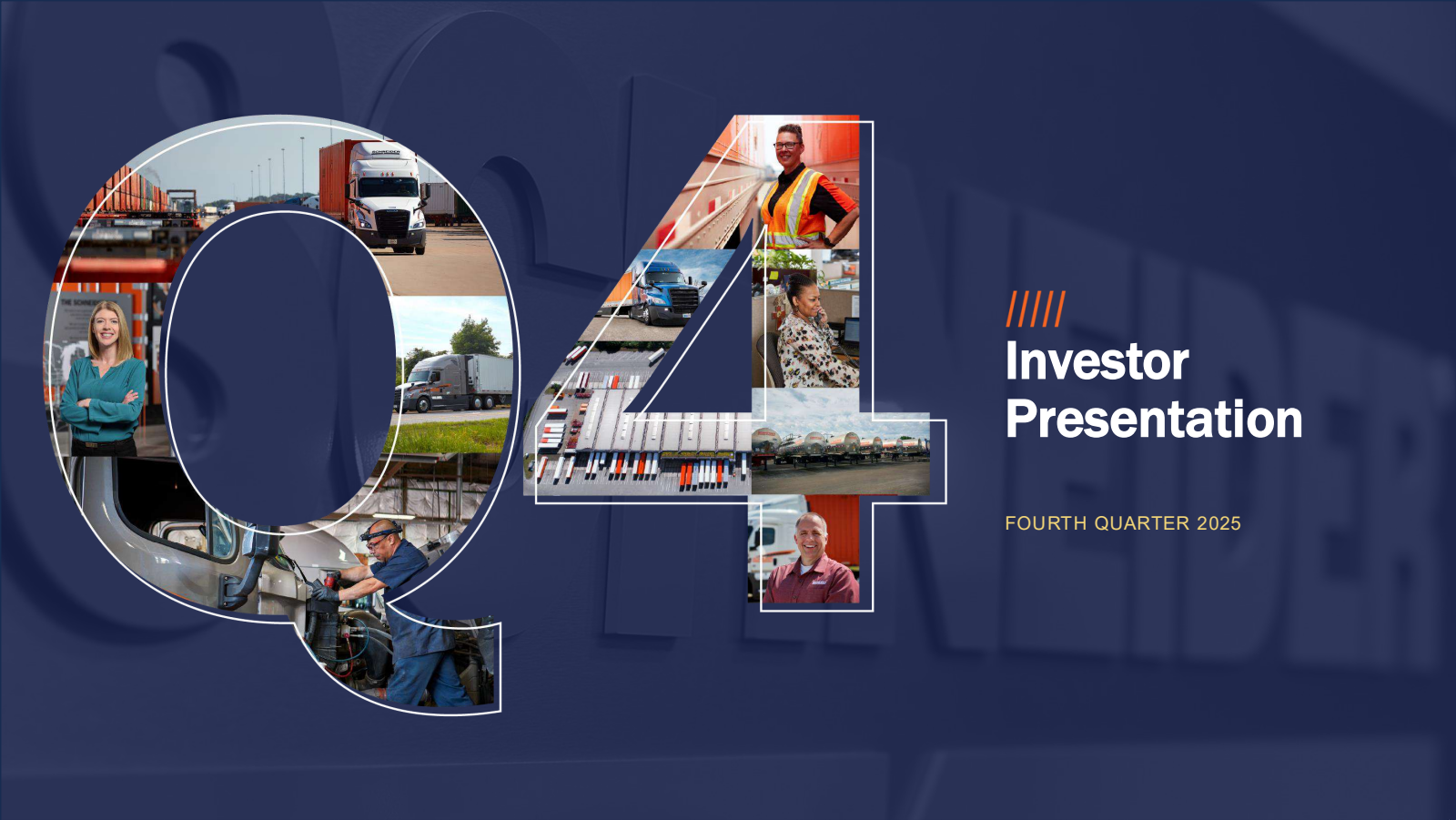 Schneider National's Q4 2025 Slide Deck