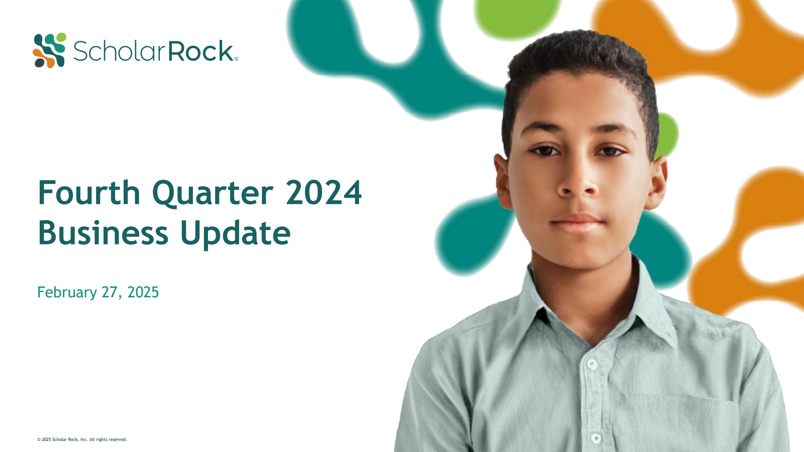 Scholar Rock's Q4 2024 Slide Deck