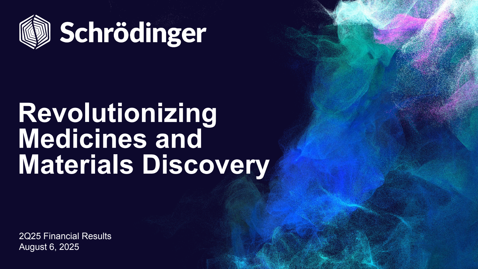 Schrodinger's Q2 2025 Slide Deck
