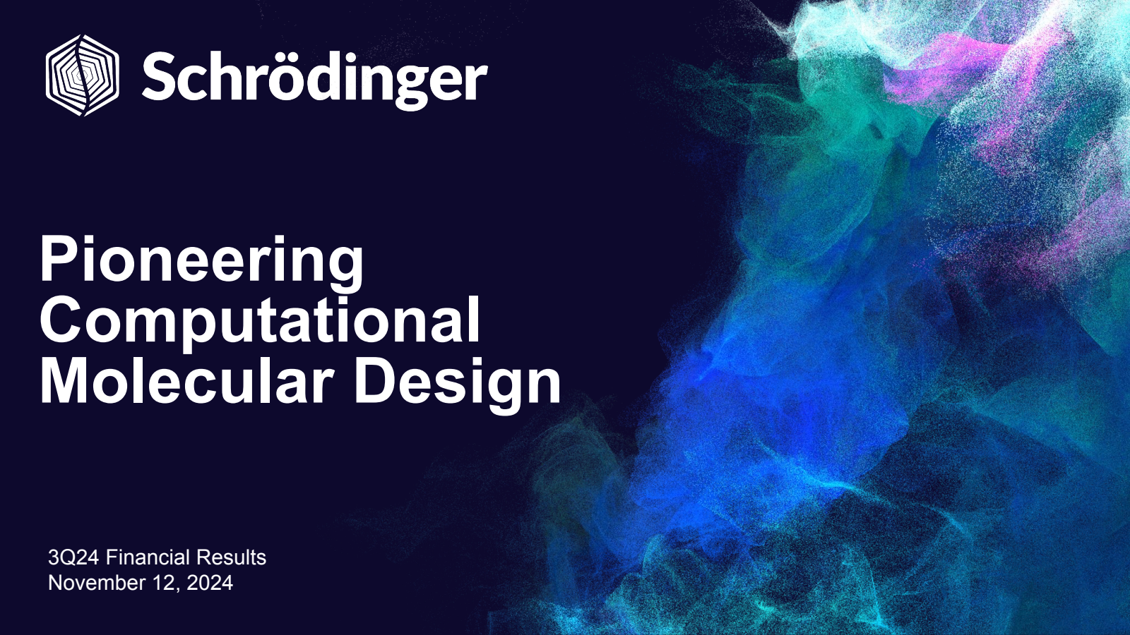 Schrödinger's Q3 2024 Slide Deck