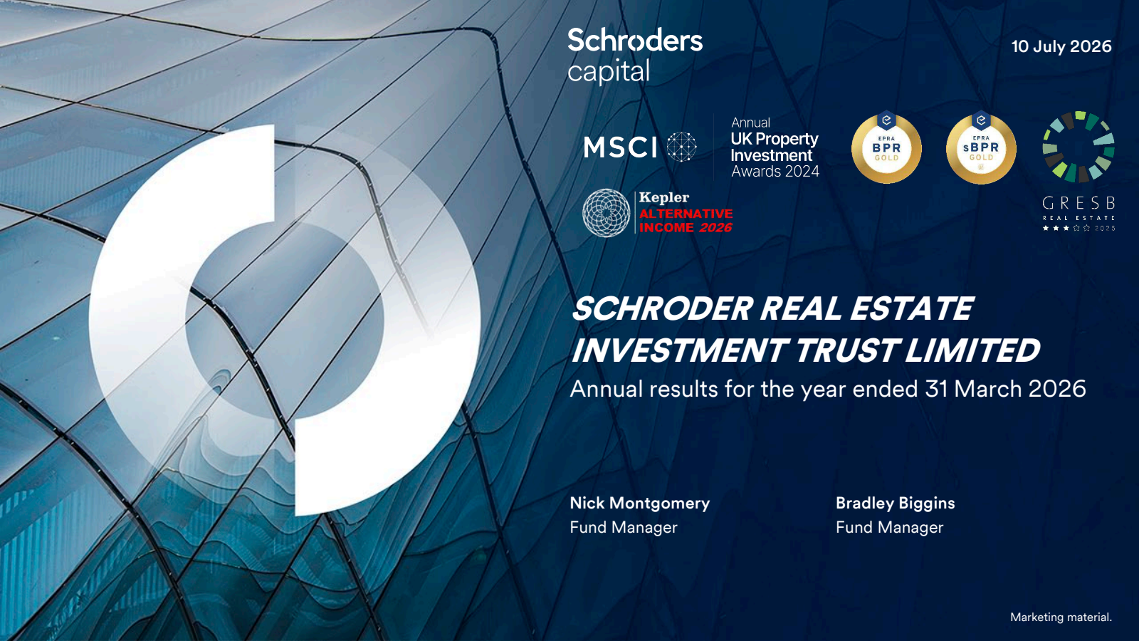 Schroder Real Estate Invest's H2 2026 Slide Deck