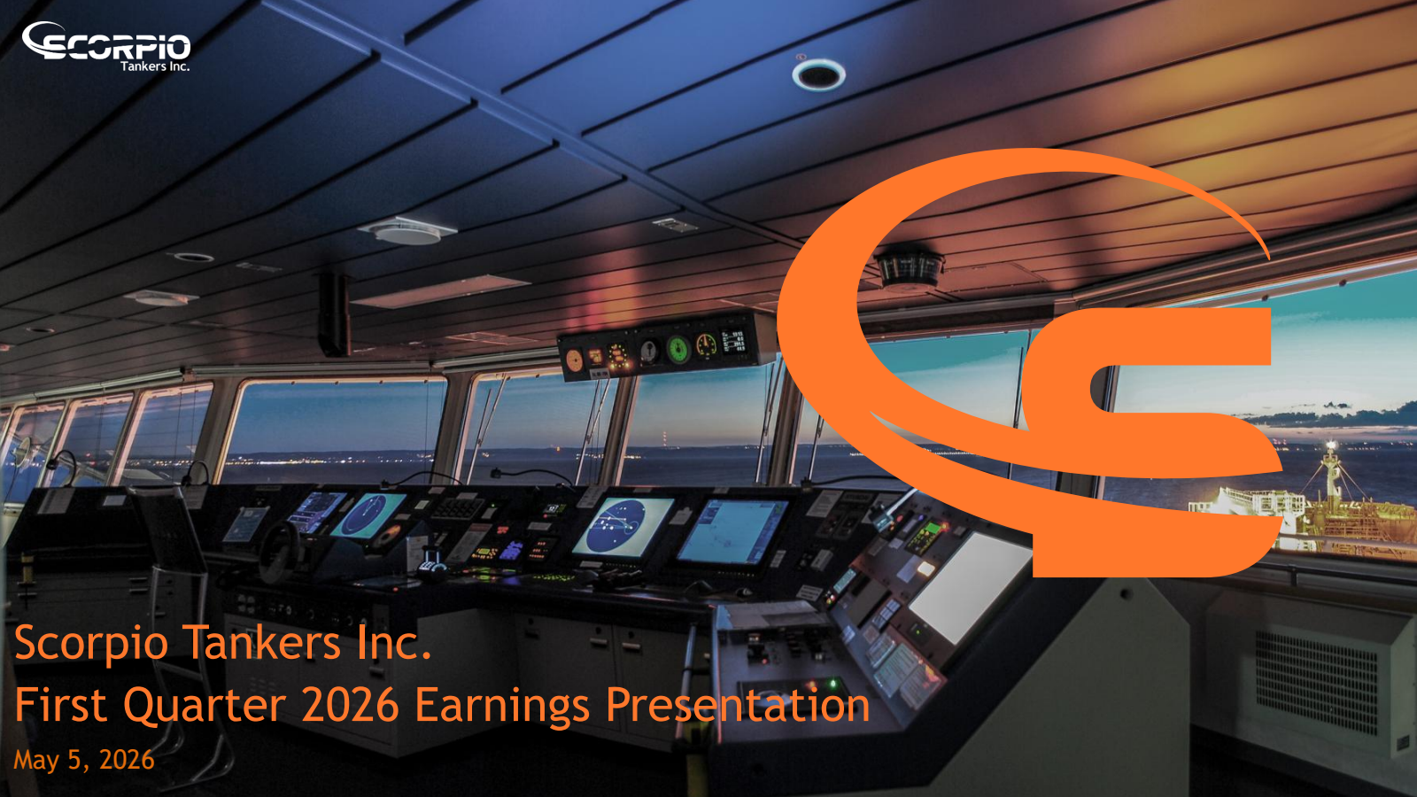 Scorpio Tankers' Q1 2026 Slide Deck