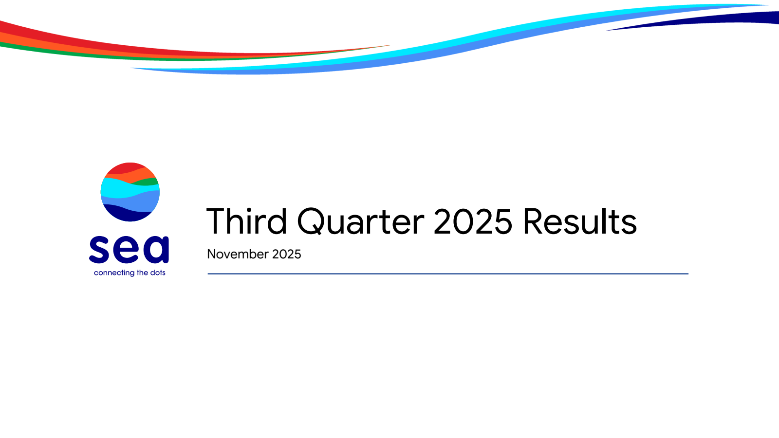 SEA's Q3 2025 Slide Deck