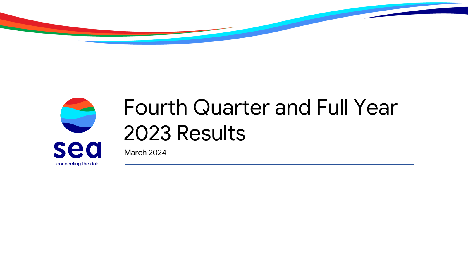 SEA's Q4 2023 Slide Deck