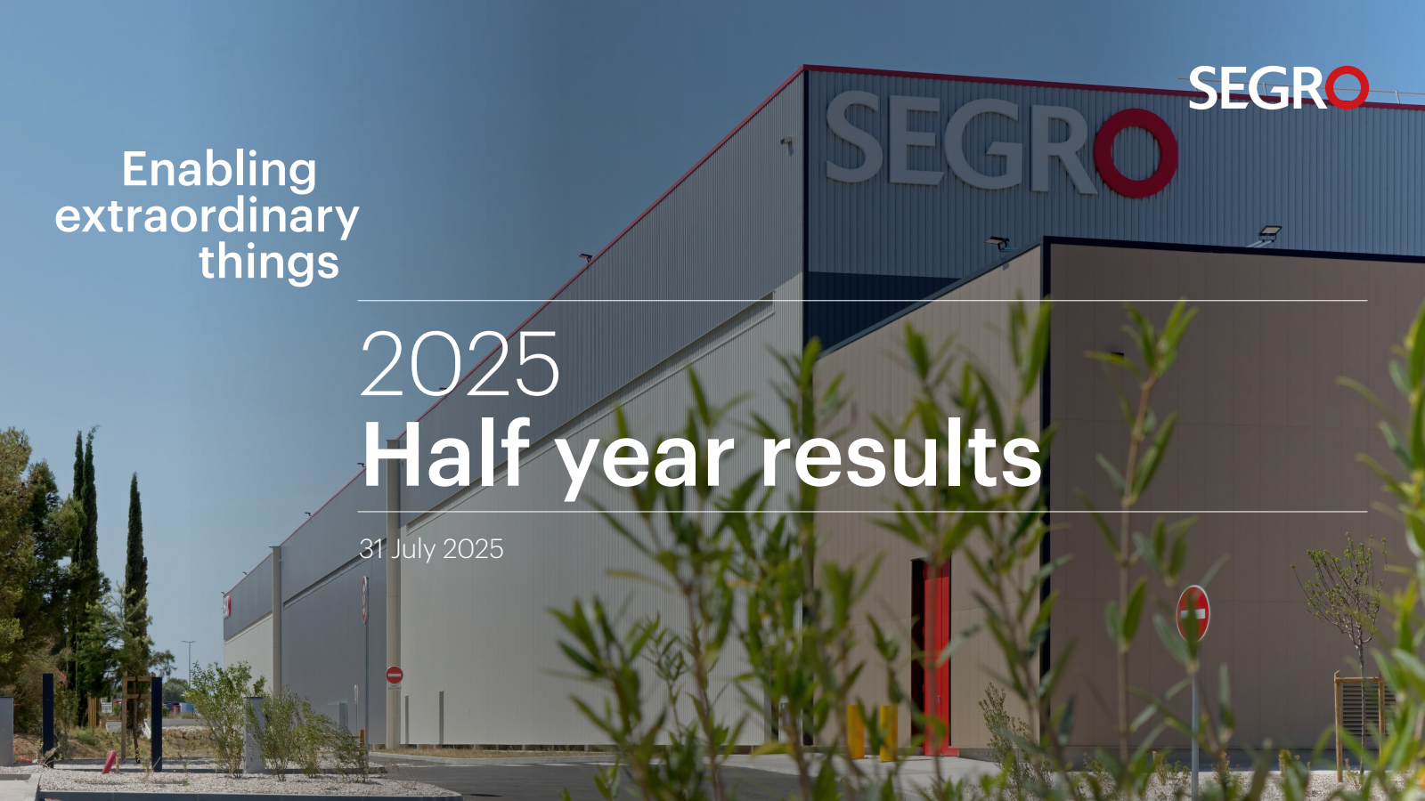 SEGRO's H1 2025 Slide Deck