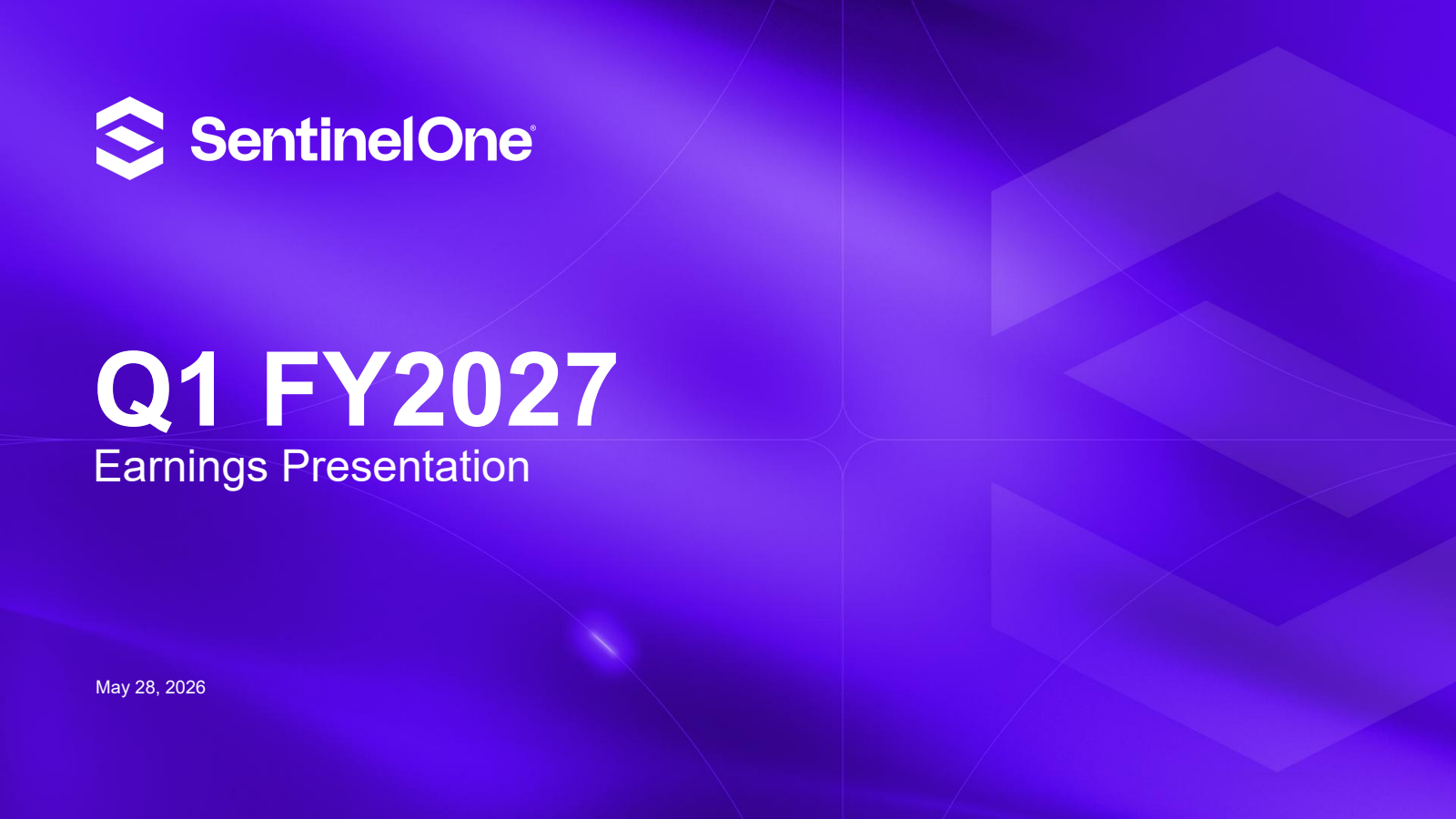 SentinelOne's Q1 2027 Slide Deck