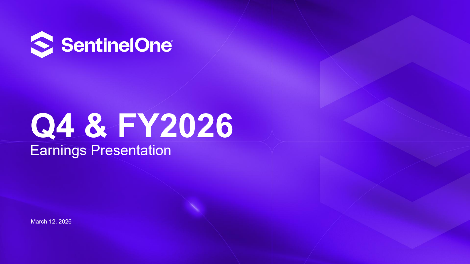 SentinelOne's Q4 2026 Slide Deck