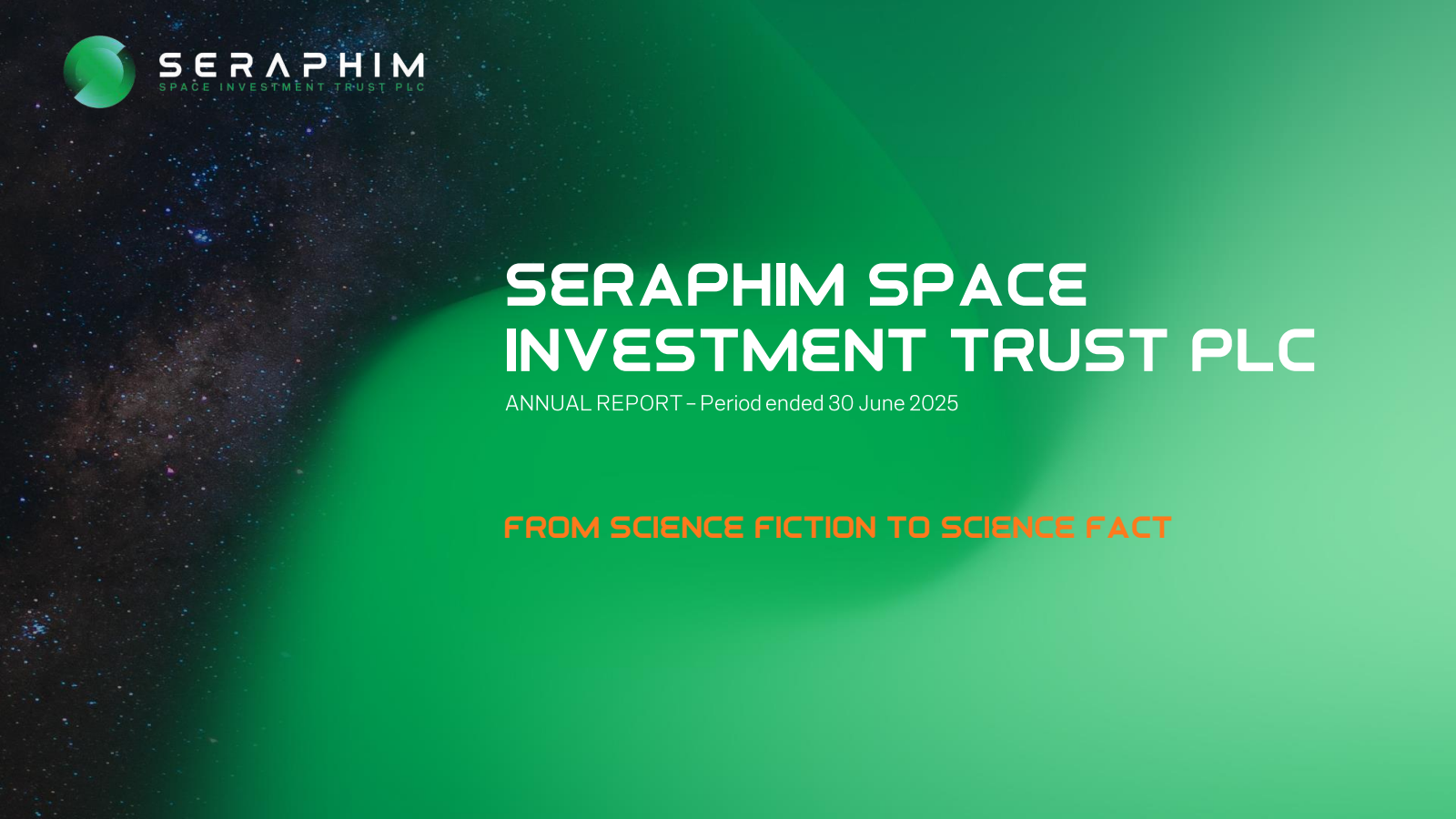 Seraphim Space Investment Trust's H2 2025 Slide Deck