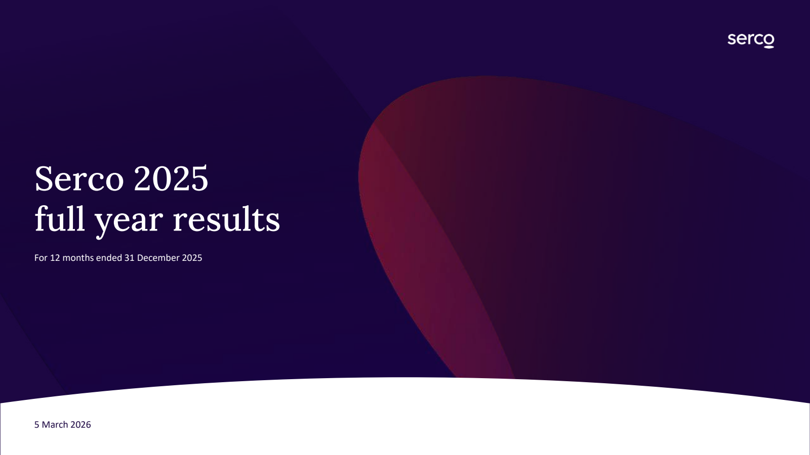 Serco Group's H2 2025 Slide Deck