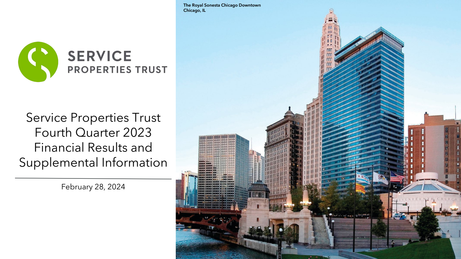 Service Properties Trust's Q4 2023 Slide Deck
