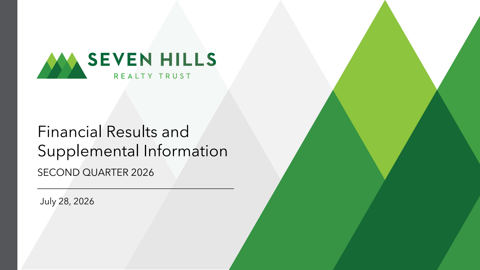 Seven Hills Realty Trust's Q2 2026 Slide Deck