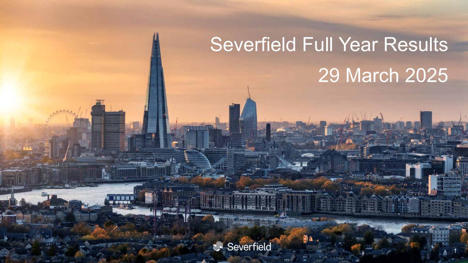 Severfield's H2 2025 Slide Deck