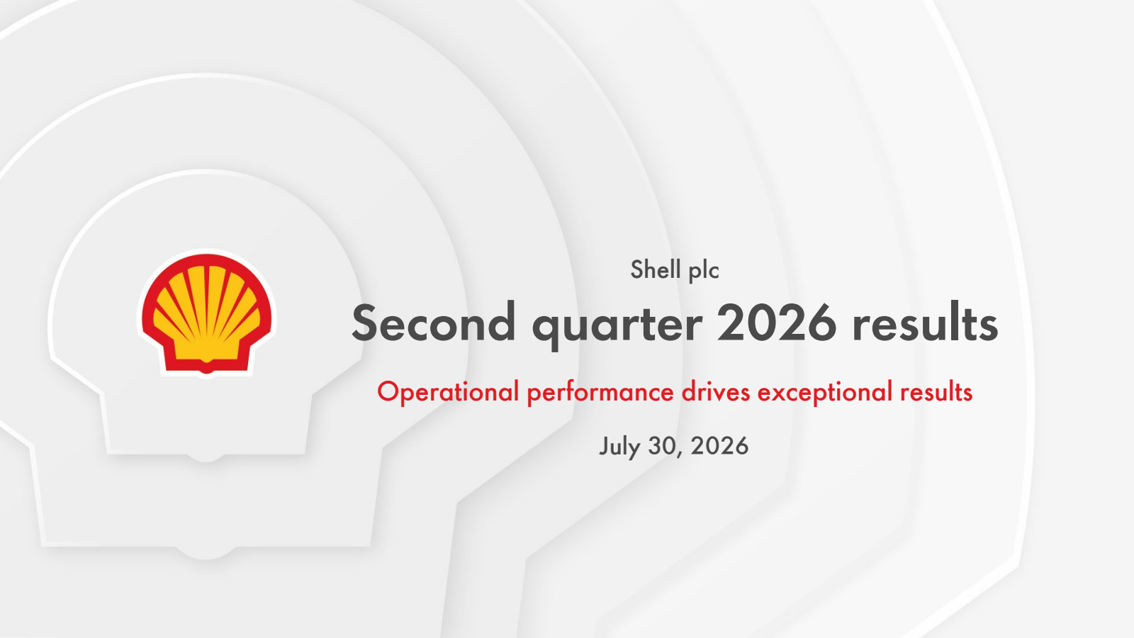 Shell's Q2 2026 Slide Deck