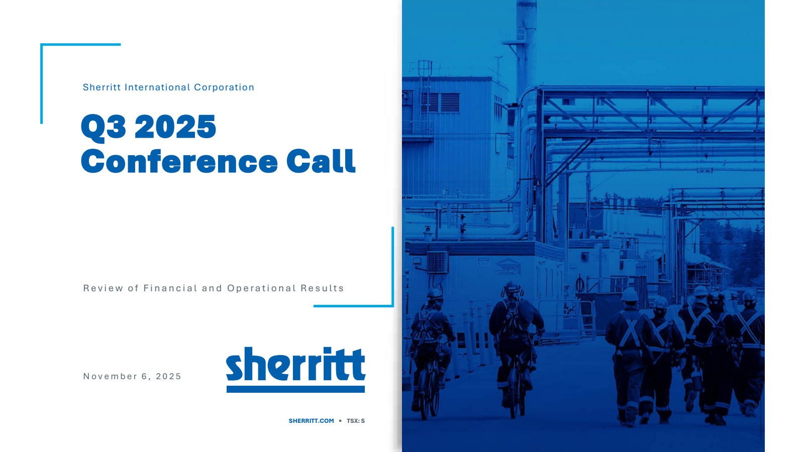 Sherritt International's Q3 2025 Slide Deck