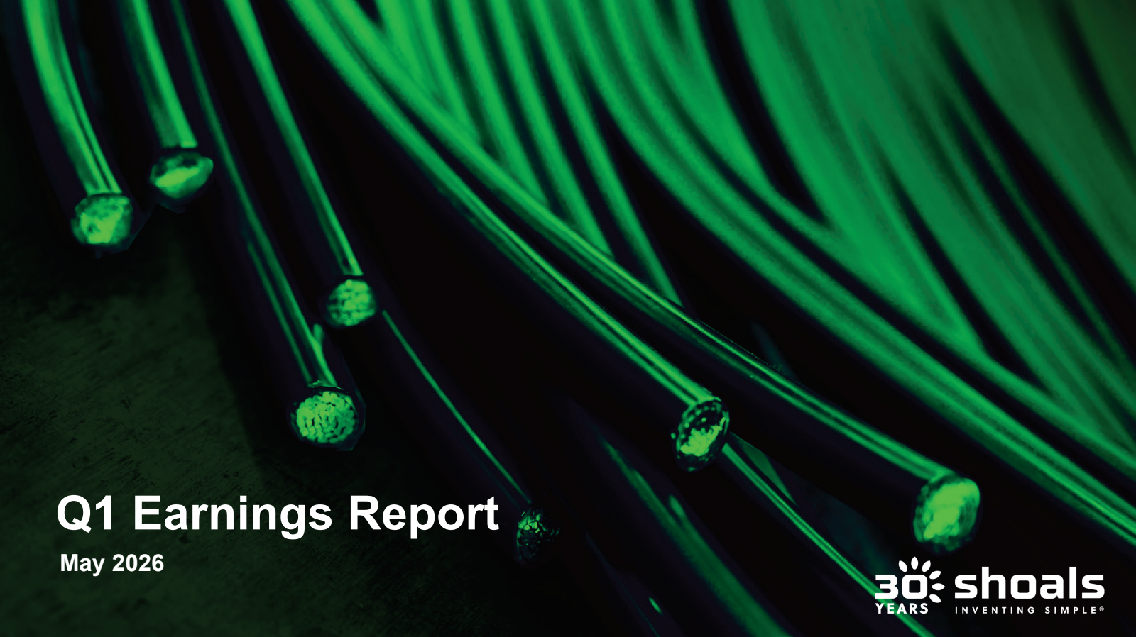 Shoals Technologies Group's Q1 2026 Slide Deck
