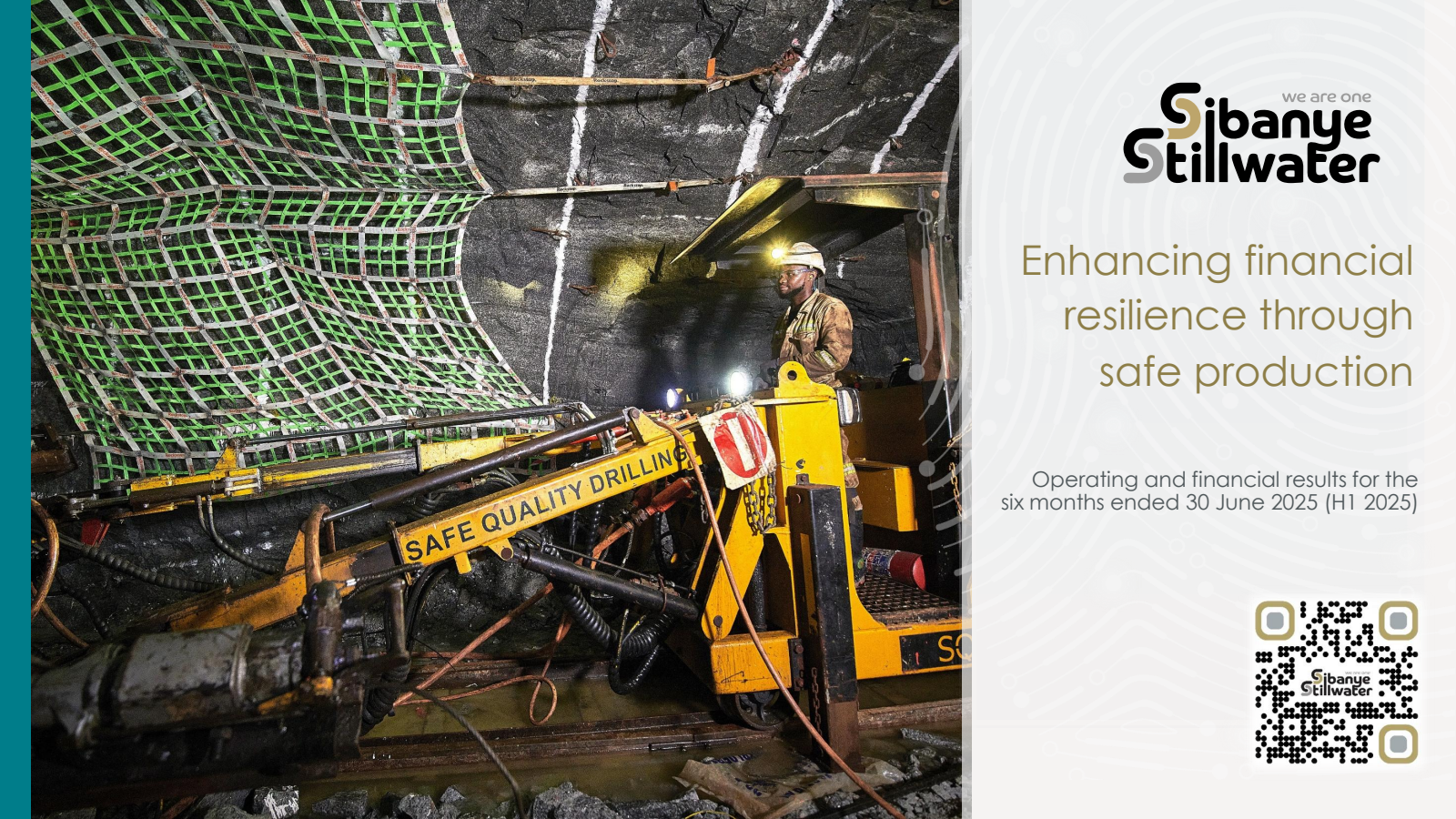 Sibanye Gold's H1 2025 Slide Deck
