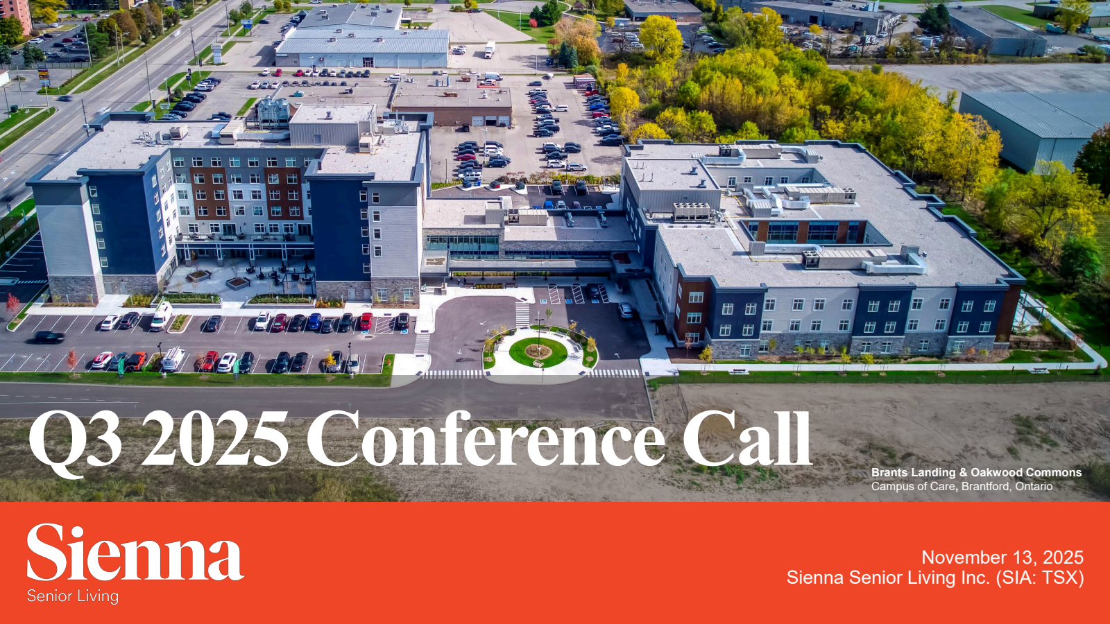 Sienna Senior Living's Q3 2025 Slide Deck