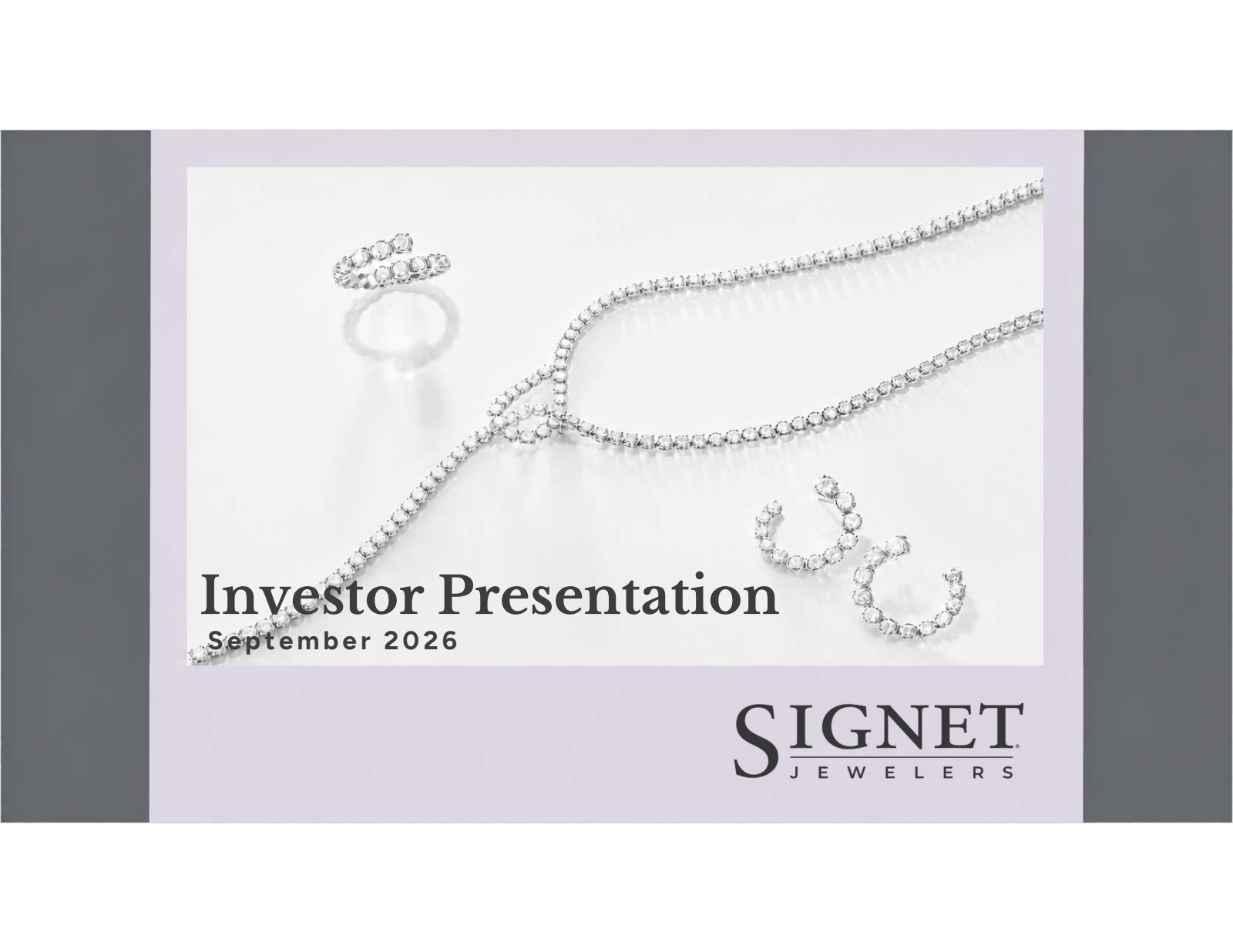 Signet Jewelers' Q2 2027 Slide Deck